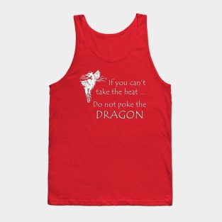 Funny Don't Poke the Dragon Dark Tee Tank Top